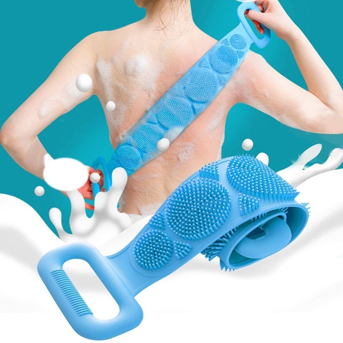 Silicone Bath Scrubber Belt - Pack of 2