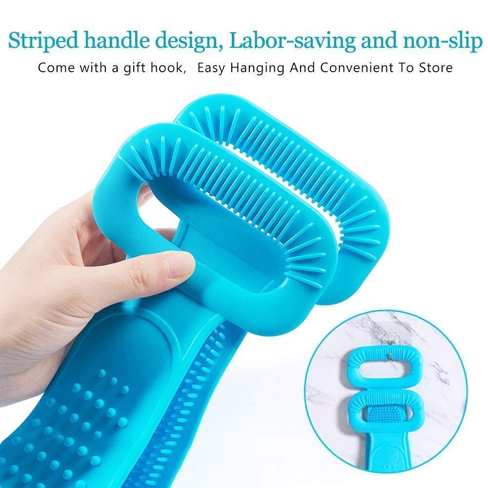 Silicone Bath Scrubber Belt - Pack of 2